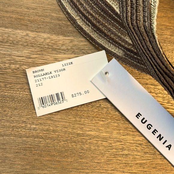 NWT Eugenia Kim Trixie Visor in Brown/Multi main image 10
